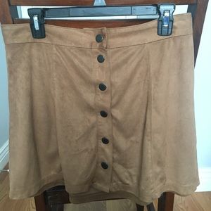 Suede skirt